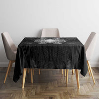 New Zealand Matariki Tablecloth Maori Moko Black Galaxy
