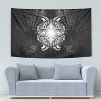 New Zealand Matariki Tapestry Maori Moko Black Galaxy