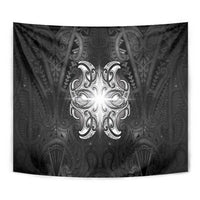 New Zealand Matariki Tapestry Maori Moko Black Galaxy