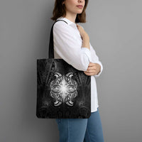 New Zealand Matariki Tote Bag Maori Moko Black Galaxy