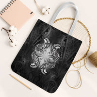 New Zealand Matariki Tote Bag Maori Moko Black Galaxy