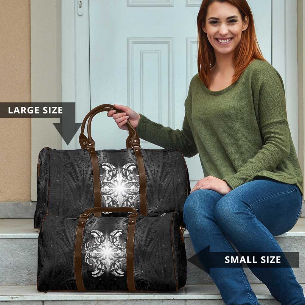 New Zealand Matariki Travel Bag Maori Moko Black Galaxy