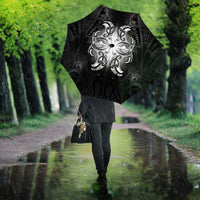 New Zealand Matariki Umbrella Maori Moko Black Galaxy