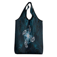 New Zealand Matariki Waita Grocery Bag Maori Moko Dark Blue Galaxy