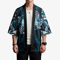 New Zealand Matariki Waita Kimono Maori Moko Dark Blue Galaxy