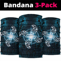 New Zealand Matariki Waita Neck Gaiter Maori Moko Dark Blue Galaxy