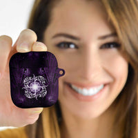 New Zealand Matariki Waipunarangi AirPods Case Maori Moko Purple Galaxy