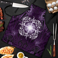 New Zealand Matariki Waipunarangi Apron Maori Moko Purple Galaxy LT05 Purple - Polynesian Pride