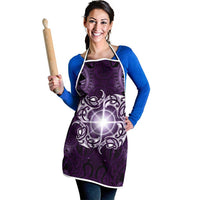 New Zealand Matariki Waipunarangi Apron Maori Moko Purple Galaxy LT05 - Polynesian Pride