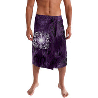 New Zealand Matariki Waipunarangi Lavalava Maori Moko Purple Galaxy LT05 Purple - Polynesian Pride
