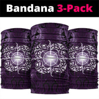 New Zealand Matariki Waipunarangi Neck Gaiter Maori Moko Purple Galaxy LT05 package One Size: 25*50cm Purple - Polynesian Pride
