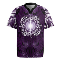New Zealand Matariki Waipunarangi Rugby Jersey Maori Moko Purple Galaxy