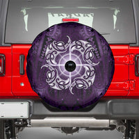 New Zealand Matariki Waipunarangi Spare Tire Cover Maori Moko Purple Galaxy