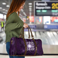 New Zealand Matariki Waipunarangi Travel Bag Maori Moko Purple Galaxy