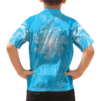 New Zealand Matariki Waiti Hawaiian Shirt Maori Moko Cyan Galaxy LT05 - Polynesian Pride