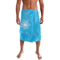 New Zealand Matariki Waiti Lavalava Maori Moko Cyan Galaxy LT05 Cyan - Polynesian Pride