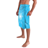New Zealand Matariki Waiti Lavalava Maori Moko Cyan Galaxy LT05 - Polynesian Pride