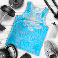 New Zealand Matariki Waiti Men Tank Top Maori Moko Cyan Galaxy