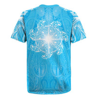 New Zealand Matariki Waiti Rugby Jersey Maori Moko Cyan Galaxy