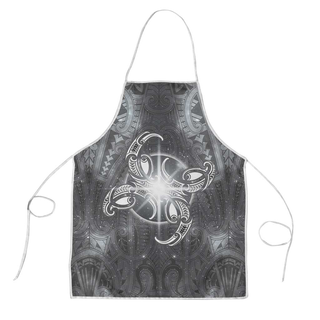 New Zealand Matariki Ururangi Apron Maori Moko Grey Galaxy LT05 Grey - Polynesian Pride
