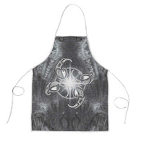 New Zealand Matariki Ururangi Apron Maori Moko Grey Galaxy LT05 Grey - Polynesian Pride