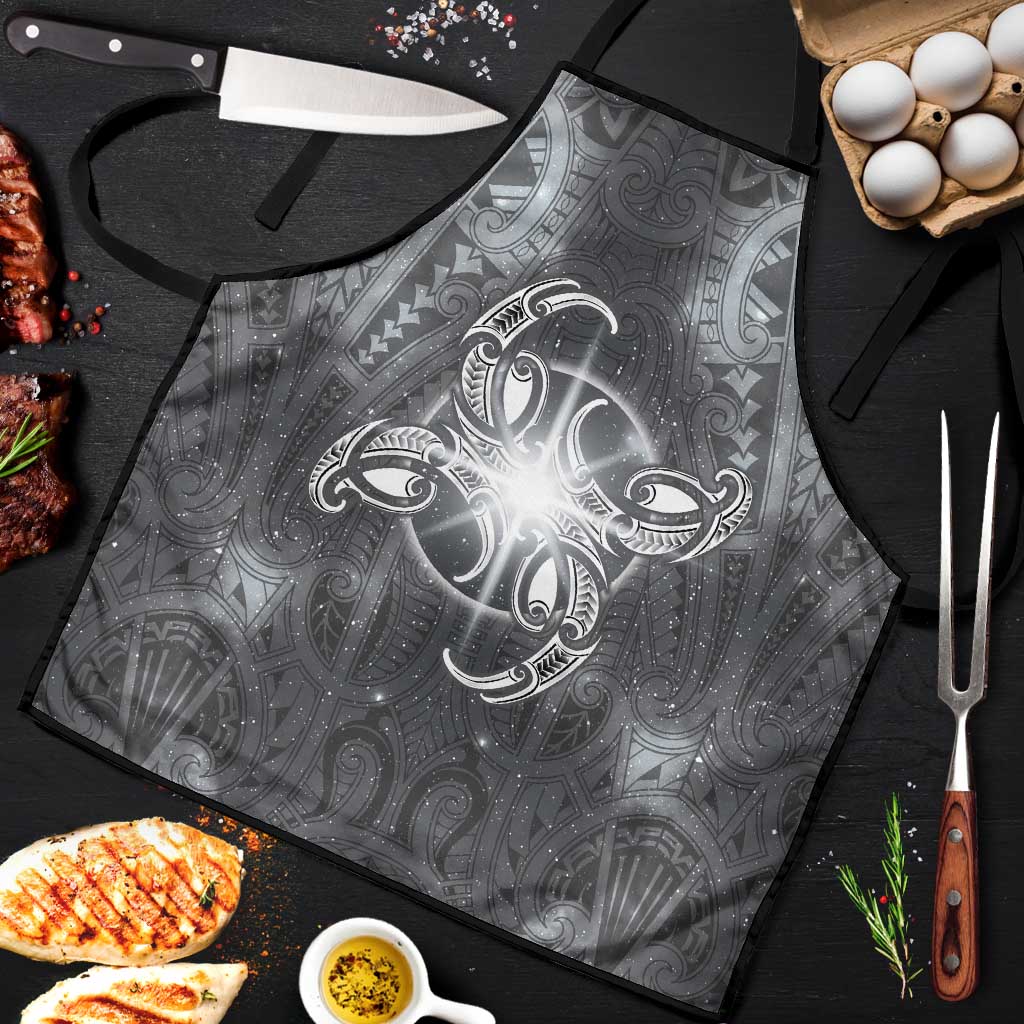New Zealand Matariki Ururangi Apron Maori Moko Grey Galaxy LT05 Grey - Polynesian Pride