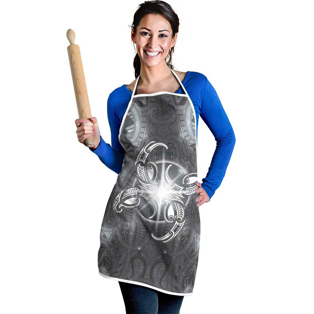 New Zealand Matariki Ururangi Apron Maori Moko Grey Galaxy LT05 - Polynesian Pride