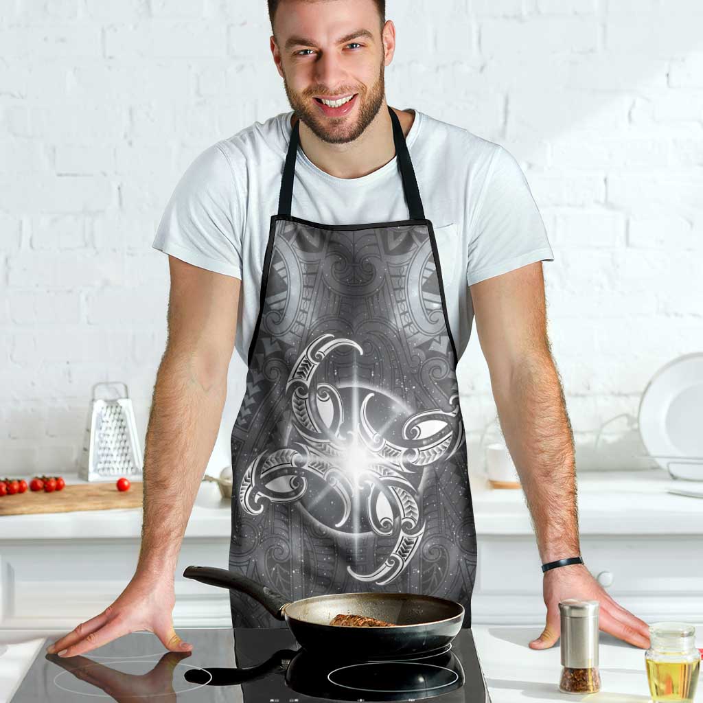 New Zealand Matariki Ururangi Apron Maori Moko Grey Galaxy LT05 - Polynesian Pride