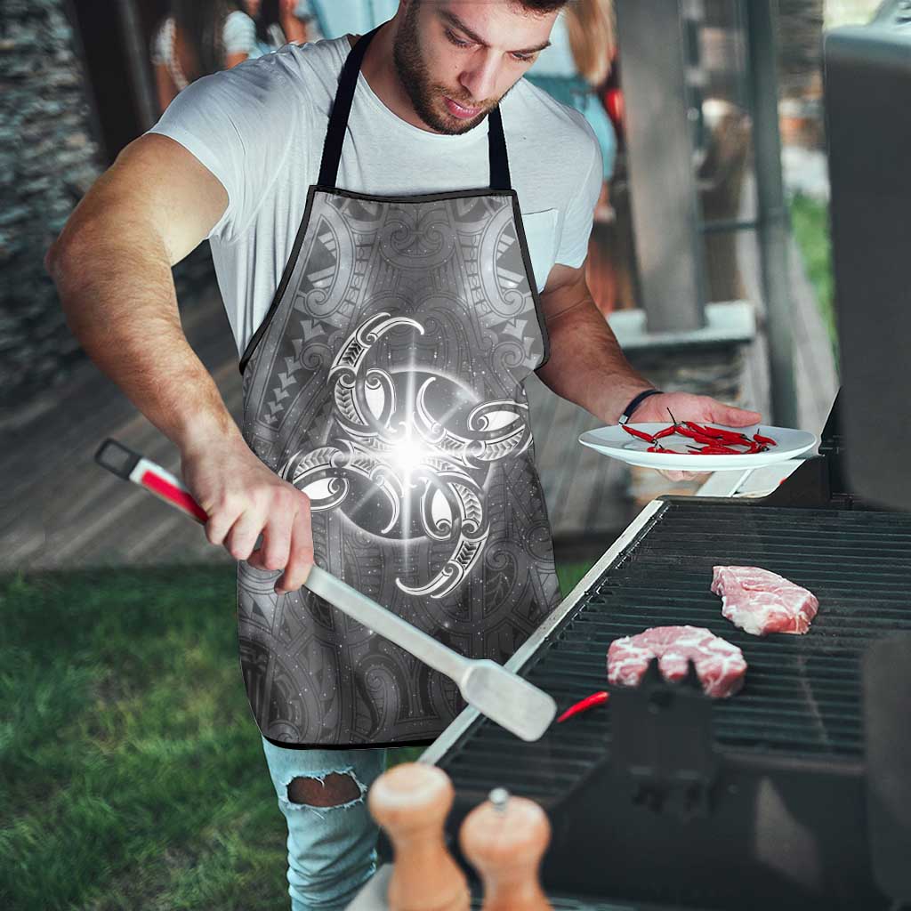 New Zealand Matariki Ururangi Apron Maori Moko Grey Galaxy LT05 - Polynesian Pride