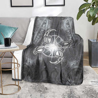 New Zealand Matariki Ururangi Blanket Maori Moko Grey Galaxy LT05 - Polynesian Pride