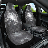 New Zealand Matariki Ururangi Car Seat Cover Maori Moko Grey Galaxy LT05 One Size Grey - Polynesian Pride