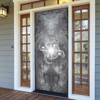 New Zealand Matariki Ururangi Door Cover Maori Moko Grey Galaxy LT05 - Polynesian Pride