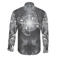 New Zealand Matariki Ururangi Family Matching Mermaid Dress and Hawaiian Shirt Maori Moko Grey Galaxy