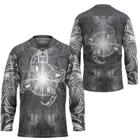 New Zealand Matariki Ururangi Hockey Jersey Maori Moko Grey Galaxy LT05 - Polynesian Pride