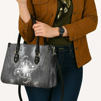 New Zealand Matariki Ururangi Leather Bag Maori Moko Grey Galaxy