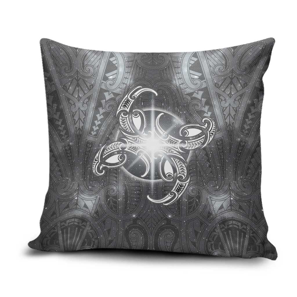 New Zealand Matariki Ururangi Pillow Cover Maori Moko Grey Galaxy LT05 Grey - Polynesian Pride