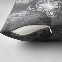 New Zealand Matariki Ururangi Pillow Cover Maori Moko Grey Galaxy LT05 - Polynesian Pride
