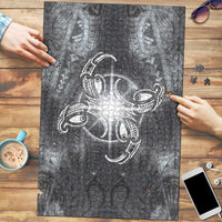 New Zealand Matariki Ururangi Puzzle Maori Moko Grey Galaxy LT05 Grey - Polynesian Pride