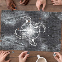 New Zealand Matariki Ururangi Puzzle Maori Moko Grey Galaxy LT05 - Polynesian Pride