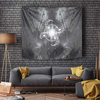 New Zealand Matariki Ururangi Tapestry Maori Moko Grey Galaxy