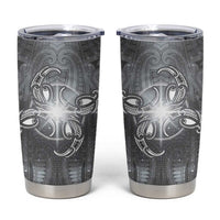 New Zealand Matariki Ururangi Tumbler Cup Maori Moko Grey Galaxy LT05 Grey - Polynesian Pride