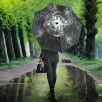 New Zealand Matariki Ururangi Umbrella Maori Moko Grey Galaxy
