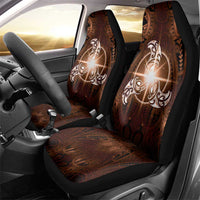 New Zealand Matariki Tupuanuku Car Seat Cover Maori Moko Brown Galaxy