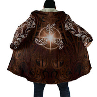 New Zealand Matariki Tupuanuku Cloak Maori Moko Brown Galaxy LT05 - Polynesian Pride