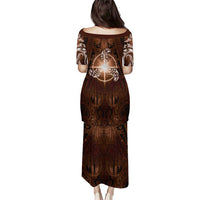 New Zealand Matariki Tupuanuku Puletasi Maori Moko Brown Galaxy LT05 - Polynesian Pride