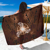 New Zealand Matariki Tupuanuku Sarong Maori Moko Brown Galaxy LT05 One Size 44 x 66 inches Brown - Polynesian Pride
