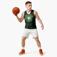 New Zealand Matariki Tupuarangi Basketball Jersey Maori Moko Green Galaxy