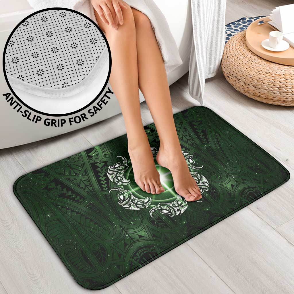 New Zealand Matariki Tupuarangi Bathroom Set Maori Moko Green Galaxy LT05 - Polynesian Pride
