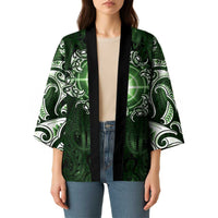 New Zealand Matariki Tupuarangi Kimono Maori Moko Green Galaxy LT05 - Polynesian Pride