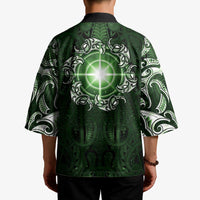 New Zealand Matariki Tupuarangi Kimono Maori Moko Green Galaxy LT05 - Polynesian Pride